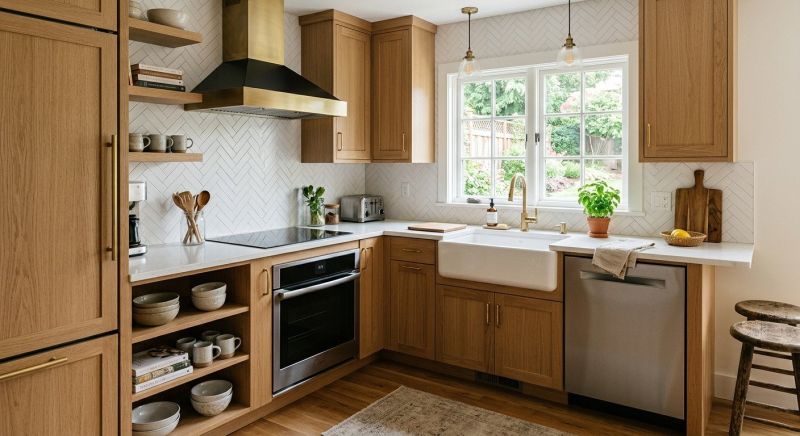 Cherry Cabinet Remodeling in Conroe, TX